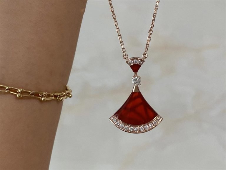 Pomuse DREAM HALSKETTE KARNEOL DIAMANT