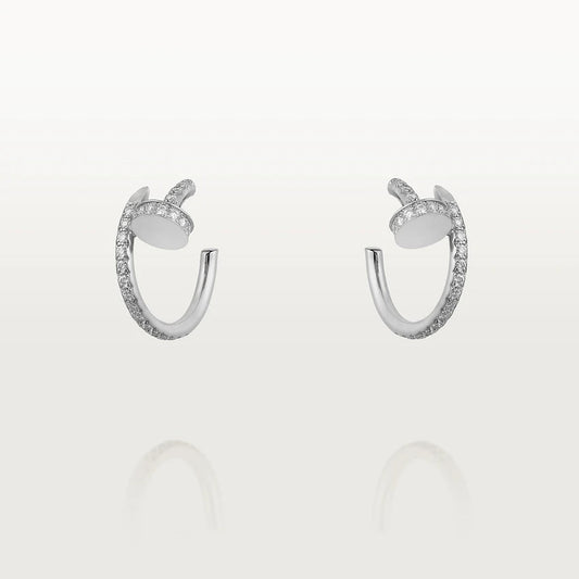Pomuse JUSTE OHRRINGE 12,75 MM SILBERDIAMANT