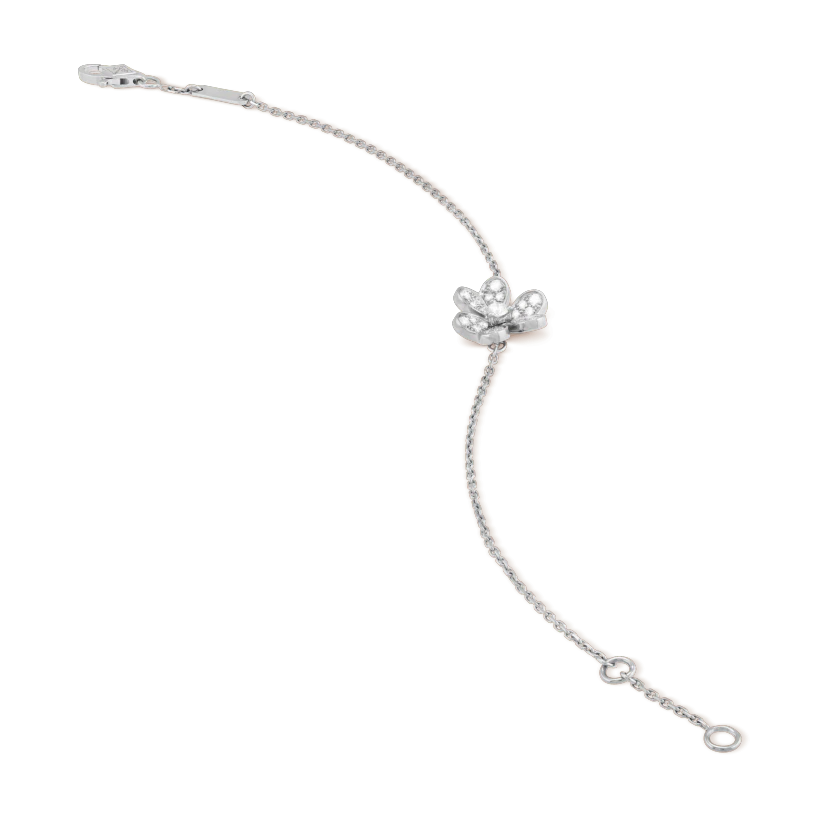 Pomuse FRIVOLE SILBERNES BLUMEN-DIAMANTARMBAND