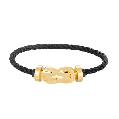 Pomuse CHANCE LARGE 8 FIGURE BUCKLE NO DIAMOND BRACELET GOLD