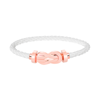 Pomuse CHANCE LARGE 8 FIGURE BUCKLE NO DIAMOND BRACELET ROSE GOLD