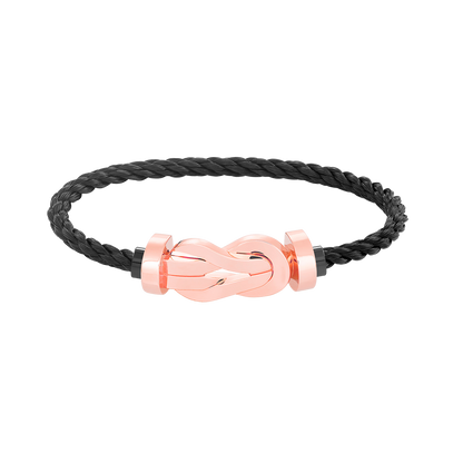 Pomuse CHANCE LARGE 8 FIGURE BUCKLE NO DIAMOND BRACELET ROSE GOLD