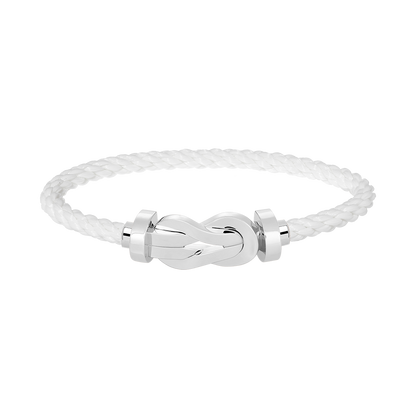 Pomuse CHANCE LARGE 8 FIGURE BUCKLE NO DIAMOND BRACELET SILVER