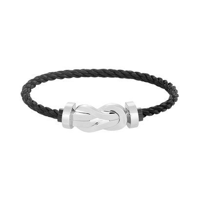 Pomuse CHANCE LARGE 8 FIGURE BUCKLE NO DIAMOND BRACELET SILVER