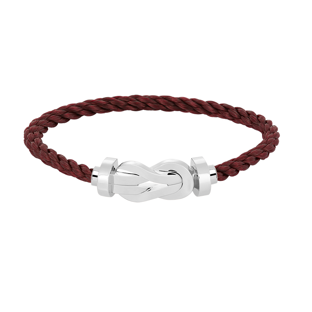 Pomuse CHANCE LARGE 8 FIGURE BUCKLE NO DIAMOND BRACELET SILVER