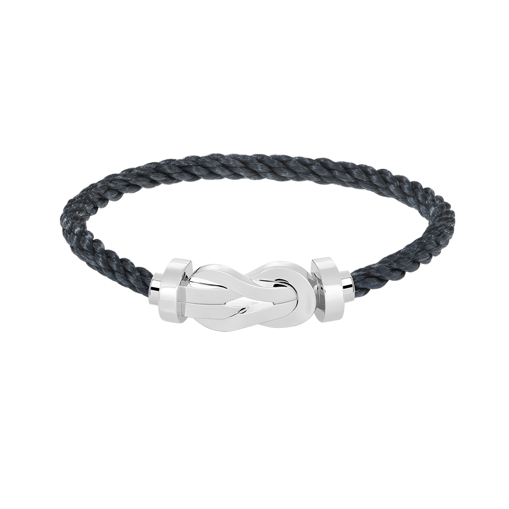 Pomuse CHANCE LARGE 8 FIGURE BUCKLE NO DIAMOND BRACELET SILVER