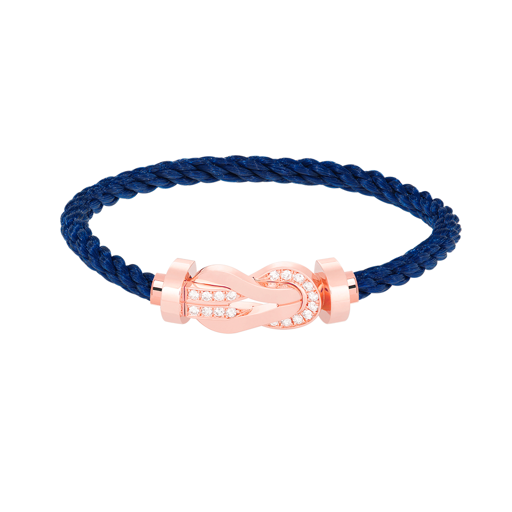 Pomuse CHANCE LARGE 8 FIGURE BUCKLE HALF DIAMOND BRACELET ROSE GOLD