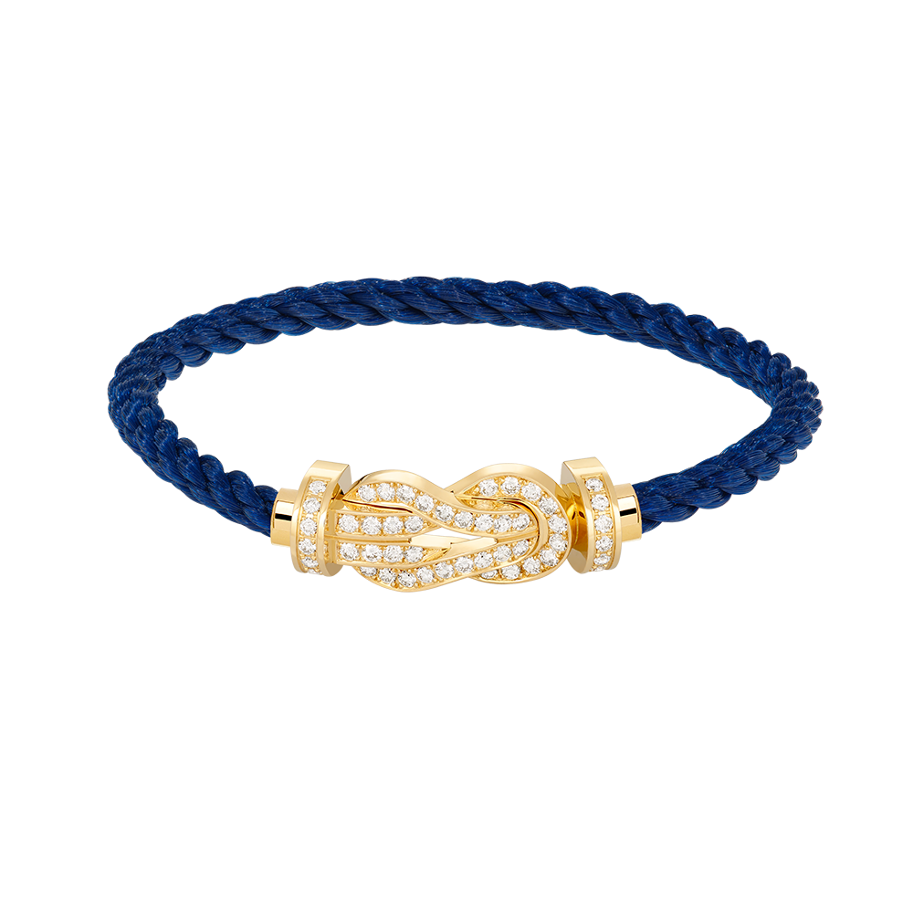 Pomuse CHANCE LARGE 8 FIGURE BUCKLE FULLDIAMOND BRACELET GOLD