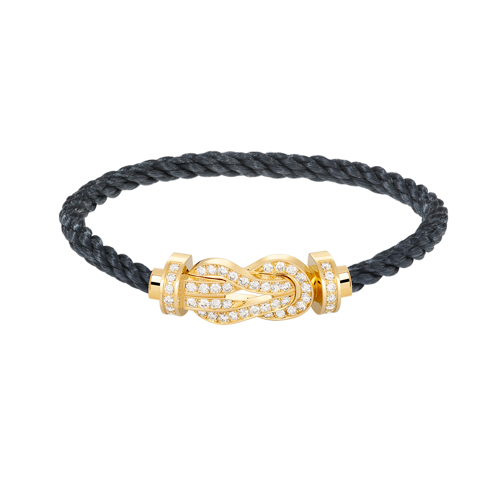 Pomuse CHANCE LARGE 8 FIGURE BUCKLE FULLDIAMOND BRACELET GOLD