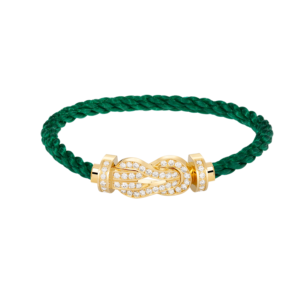 Pomuse CHANCE LARGE 8 FIGURE BUCKLE FULLDIAMOND BRACELET GOLD