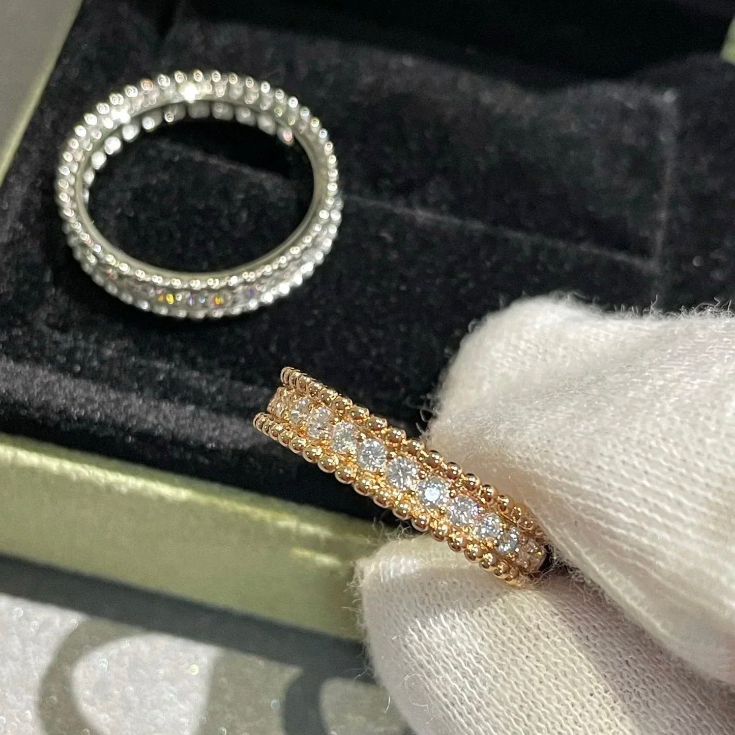 Pomuse PERLEE DIAMOND SILVER RING