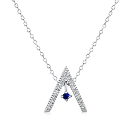 Pomuse Sparkling "A" Shape Necklace
