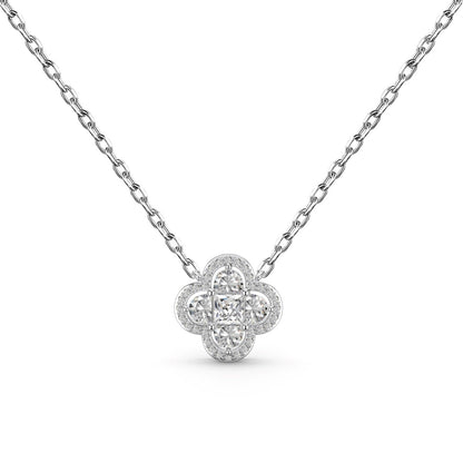Pomuse Spliced Lucky Four-Leaf Clover Versatile Necklace