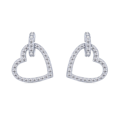 Pomuse Dainty Heart Shape Earrings