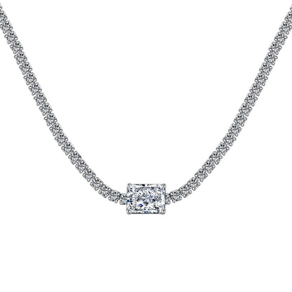 Pomuse 2.0 carat Ornate Emerald Cut Necklace