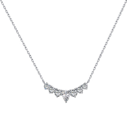 Pomuse Dainty Colorful Heart Necklace