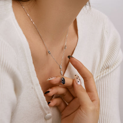 Pomuse Dazzling Pear Cut Necklace