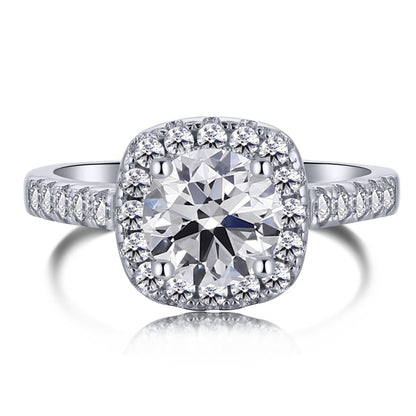 Pomuse Dazzling Resplendent Round Cut Wedding Ring