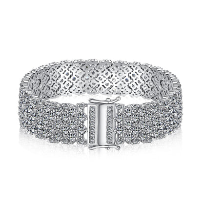 Pomuse Ornate Elegant Round Cut Party Bracelet