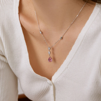 Pomuse Dazzling Pear Cut Necklace