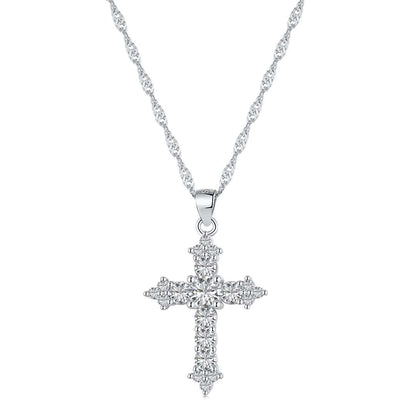 Pomuse Delicate Cross Shape Necklace