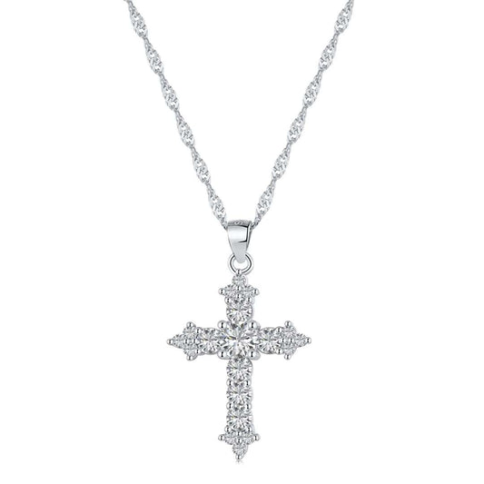 Pomuse Delicate Cross Shape Necklace