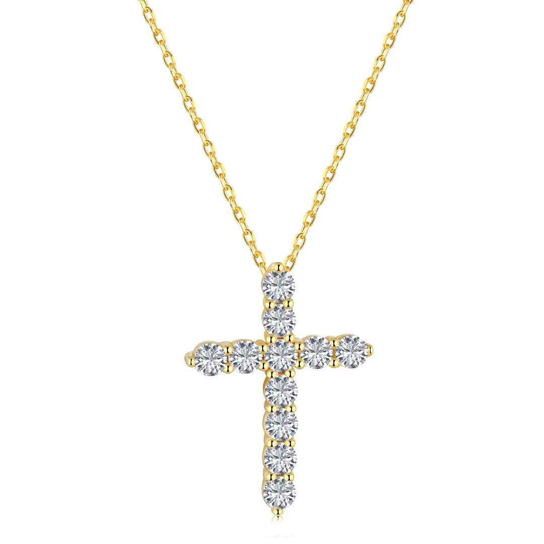 Pomuse Unique Cross Shape Necklace