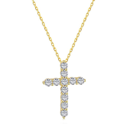 Pomuse Unique Cross Shape Necklace