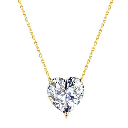 Pomuse 6.0 carat Radiant Heart Shape Necklace