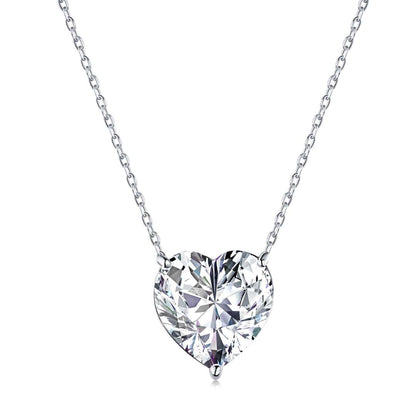 Pomuse 6.0 carat Radiant Heart Shape Necklace