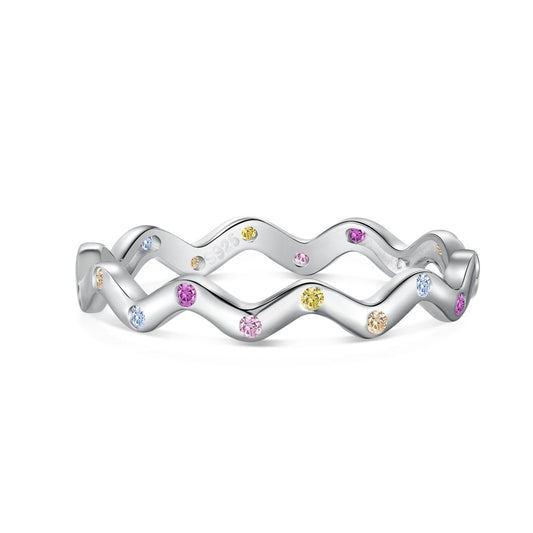 Pomuse Ornate Vibrant Round Cut Daily Ring