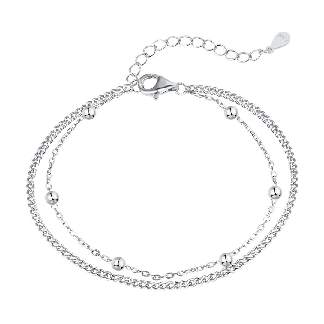 Pomuse Delicate Bead Double Layer Bracelet