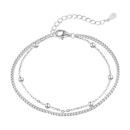 Pomuse Delicate Bead Double Layer Bracelet