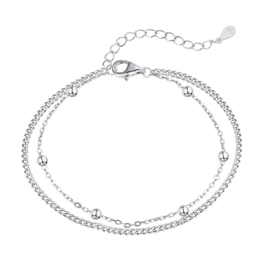 Pomuse Delicate Bead Double Layer Bracelet