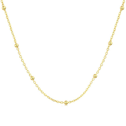 Pomuse Small Bead Clavicle Chain Simple Necklace