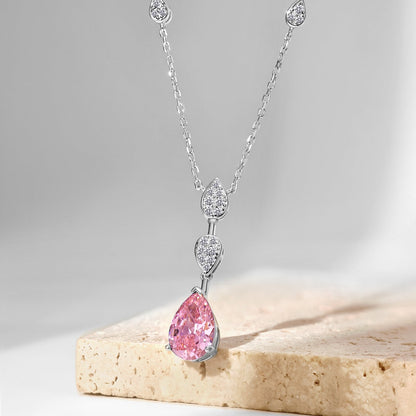 Pomuse Dazzling Pear Cut Necklace