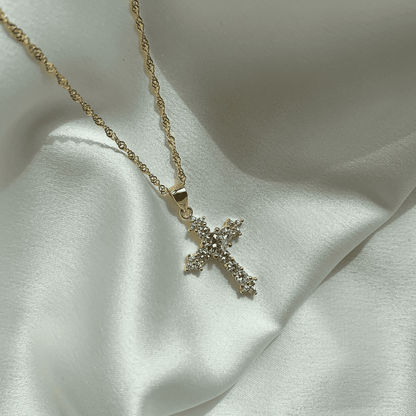 Pomuse Delicate Cross Shape Necklace