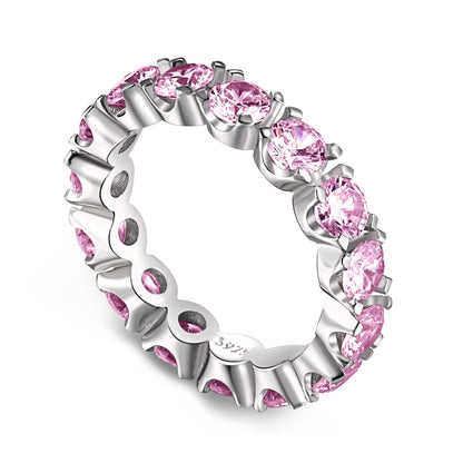 Pomuse Eternity Tennisring mit Rundschliff