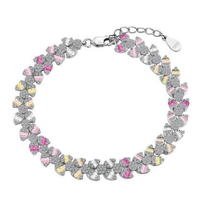 Pomuse Dainty Exquisite Flower Shape Daily Bracelet