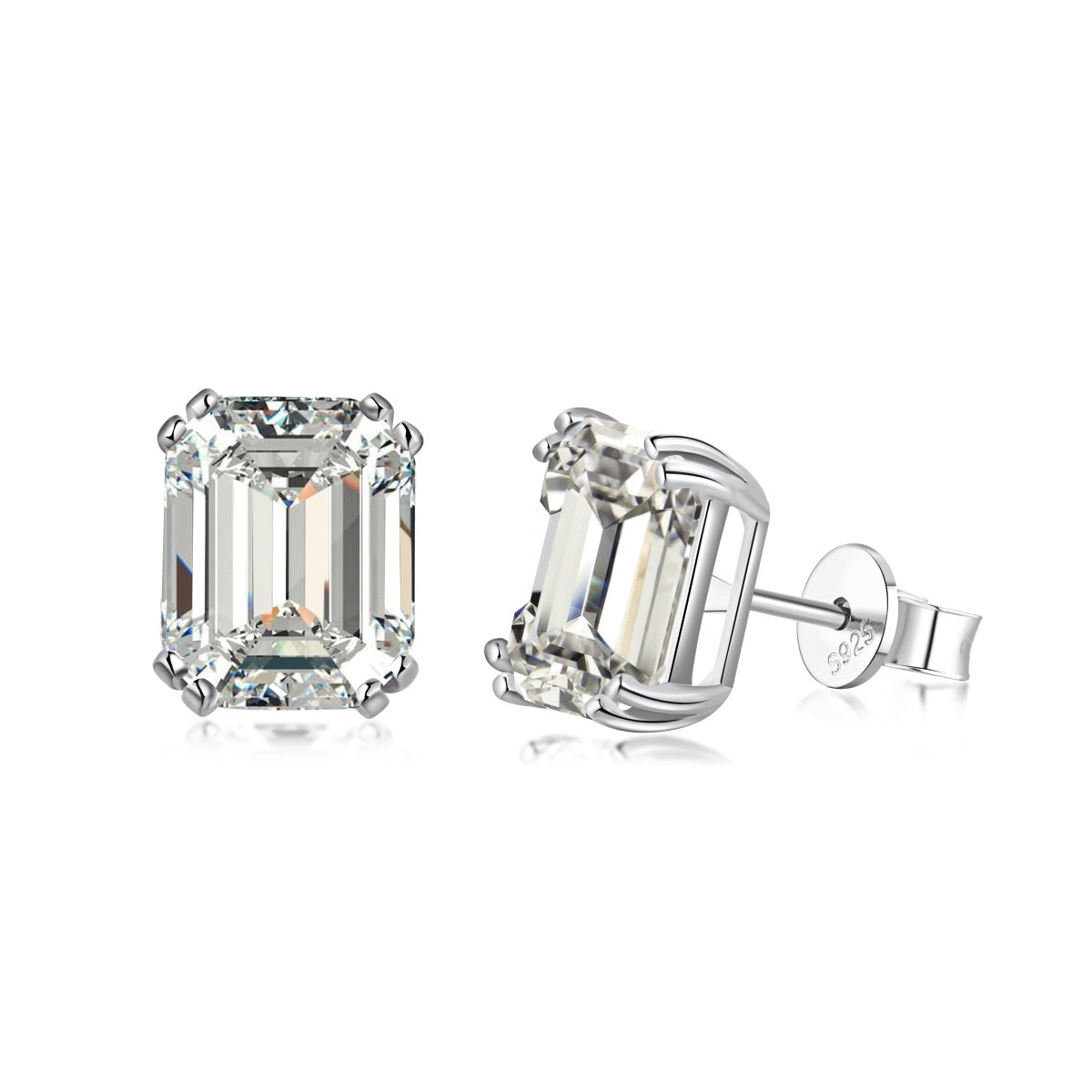 Pomuse Dazzling Square Shape Earrings