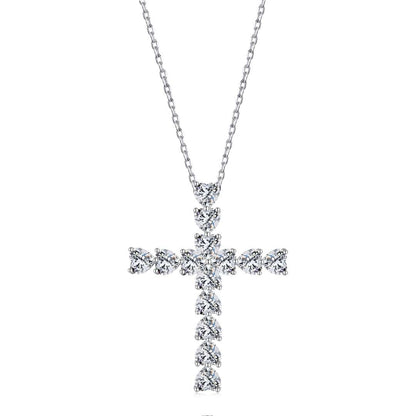 Pomuse Radiant Cross Shape Necklace