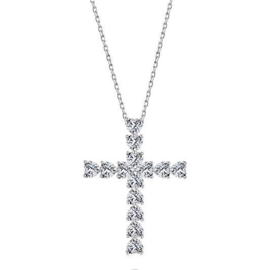 Pomuse Radiant Cross Shape Necklace