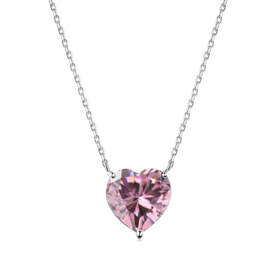 Pomuse 6.0 carat Radiant Heart Shape Necklace