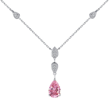 Pomuse Dazzling Pear Cut Necklace