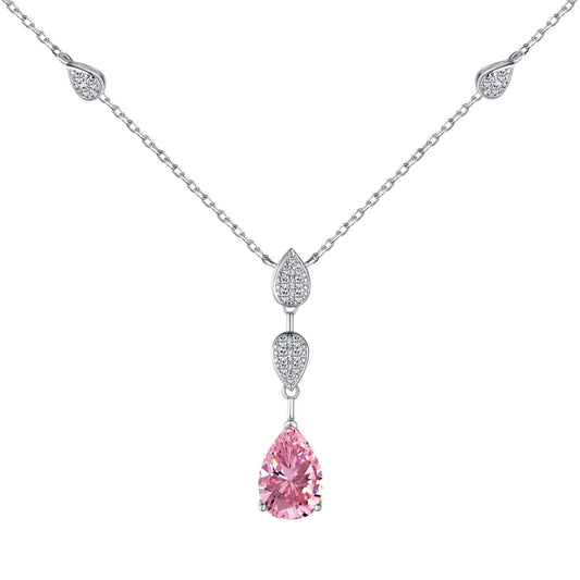 Pomuse Dazzling Pear Cut Necklace