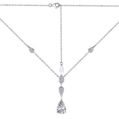 Pomuse Dazzling Pear Cut Necklace