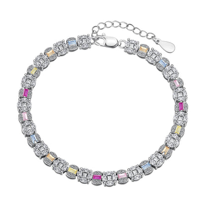 Pomuse Dazzling Radiant Multi Cut Daily Bracelet