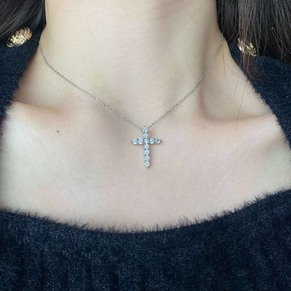 Pomuse Unique Cross Shape Necklace
