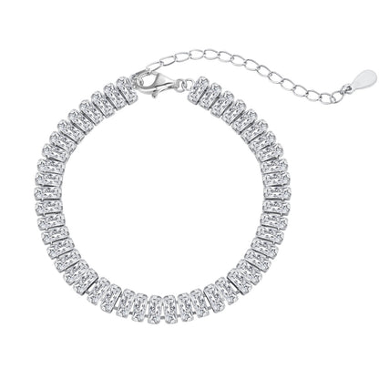 Pomuse Exquisites Smaragdschliff-Tagesarmband