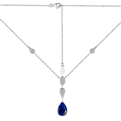 Pomuse Dazzling Pear Cut Necklace